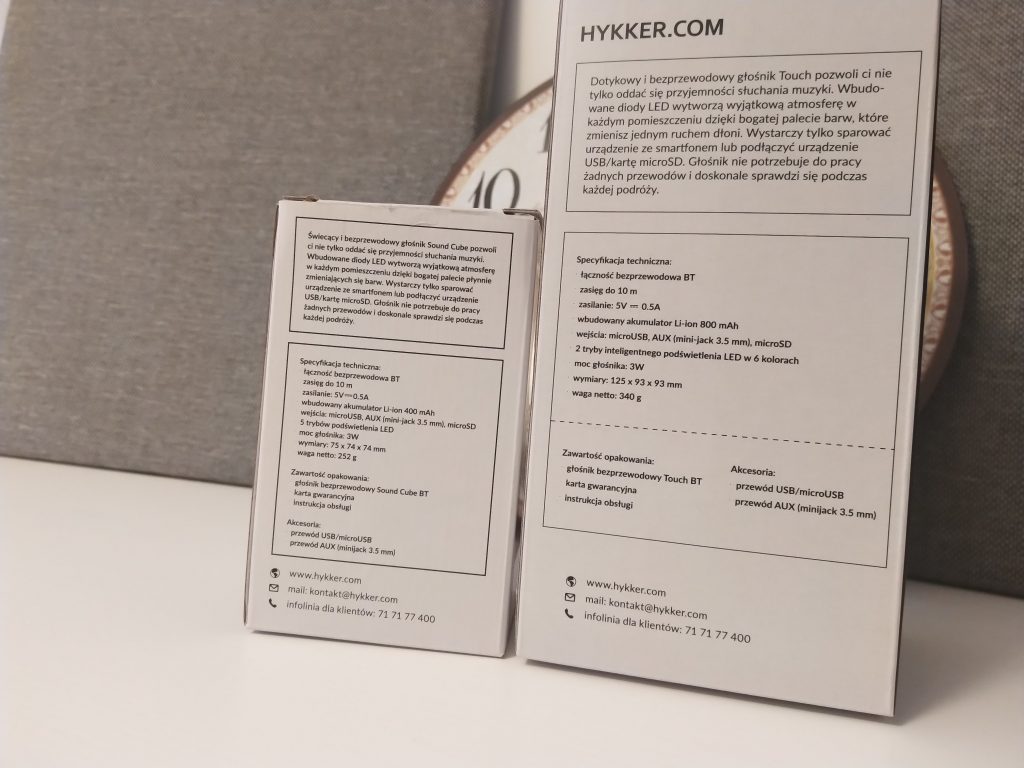 Głośniki z podświetleniem LED z Biedronki | HYKKER CUBE & HYKKER TOUCH 28 IMG 20180921 182656