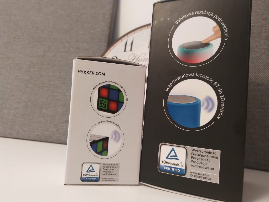 Głośniki z podświetleniem LED z Biedronki | HYKKER CUBE & HYKKER TOUCH 26 IMG 20180921 182726