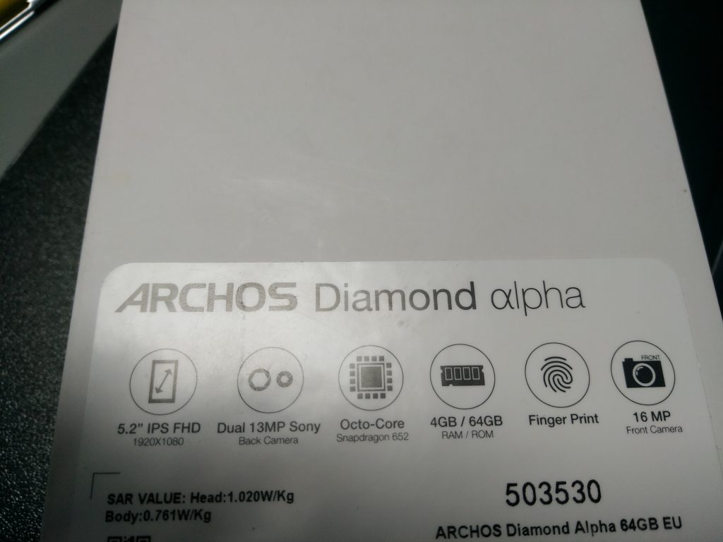 Stylowy smartfon prosto z Francji | ARCHOS DIAMOND ALPHA 104 IMG 20180928 100806