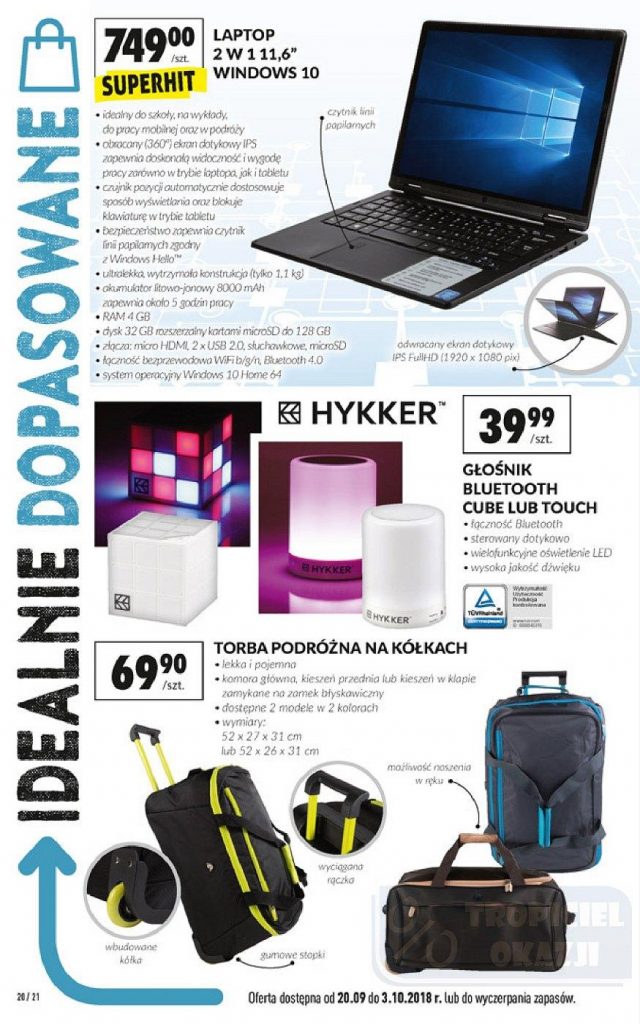 Głośniki z podświetleniem LED z Biedronki | HYKKER CUBE & HYKKER TOUCH 16 biedronka gazetka 18752729001536907906102 875 1400 big