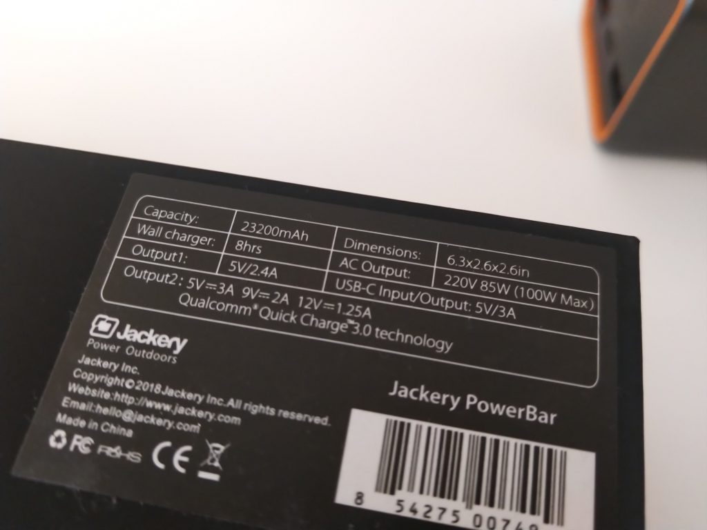 Potężny powerbank z gniazdkiem 220V | Jackery PowerBar 18 00001IMG 00001 BURST20181021153633