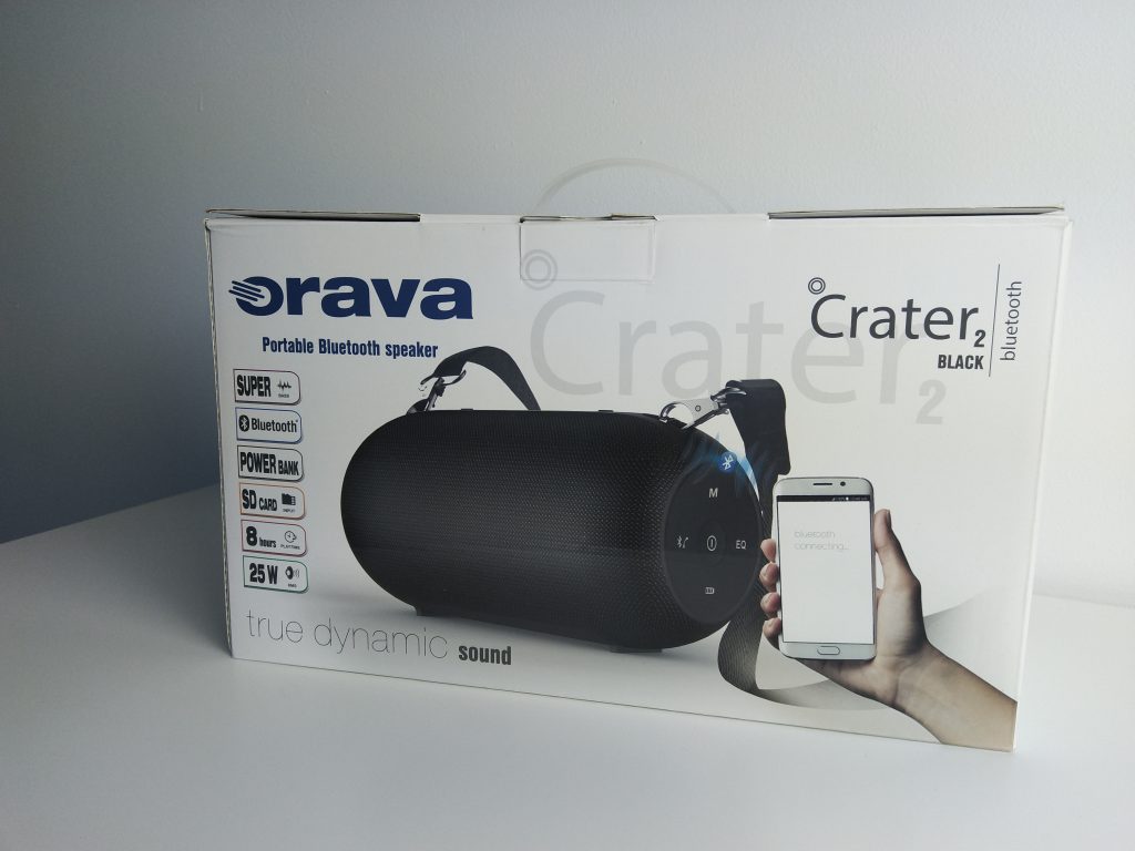 Głośnik typu boombox z potężnym bassem | ORAVA Crater 2 Black 16 IMG 20181102 093950