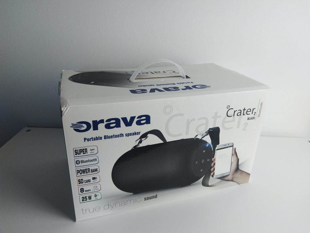 Głośnik typu boombox z potężnym bassem | ORAVA Crater 2 Black 18 IMG 20181102 094043