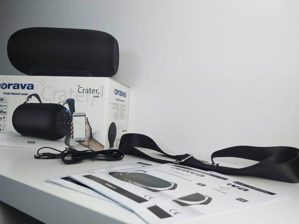 Głośnik typu boombox z potężnym bassem | ORAVA Crater 2 Black 58 IMG 20181102 094431