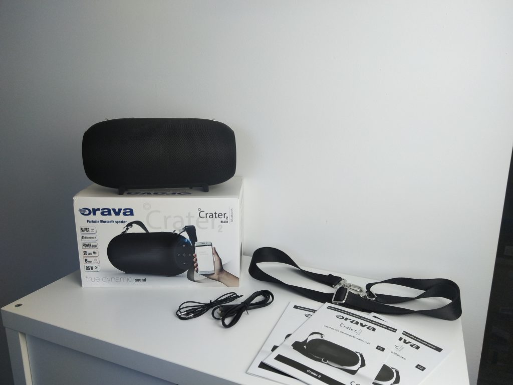 Głośnik typu boombox z potężnym bassem | ORAVA Crater 2 Black 22 IMG 20181102 094437