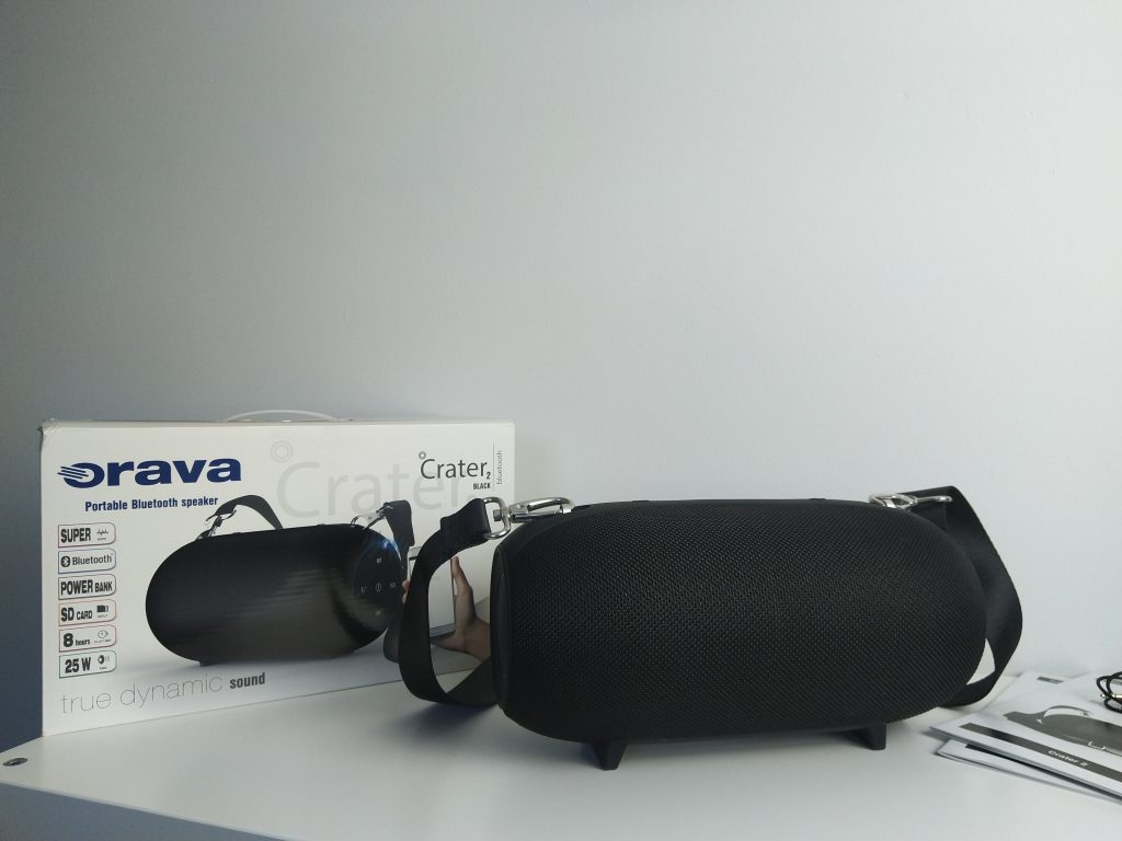 Głośnik typu boombox z potężnym bassem | ORAVA Crater 2 Black 32 IMG 20181102 095656