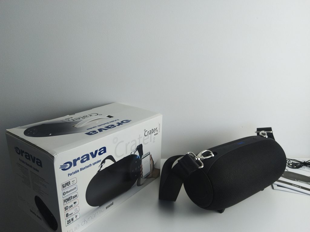 Głośnik typu boombox z potężnym bassem | ORAVA Crater 2 Black 42 IMG 20181102 095704
