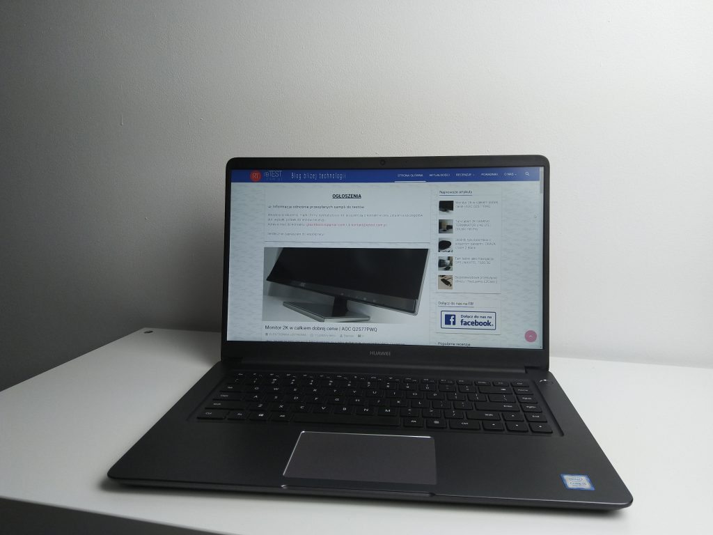 Laptop, a może jednak ultrabook? | HUAWEI MateBook D 15.6 76 IMG 20181104 183534