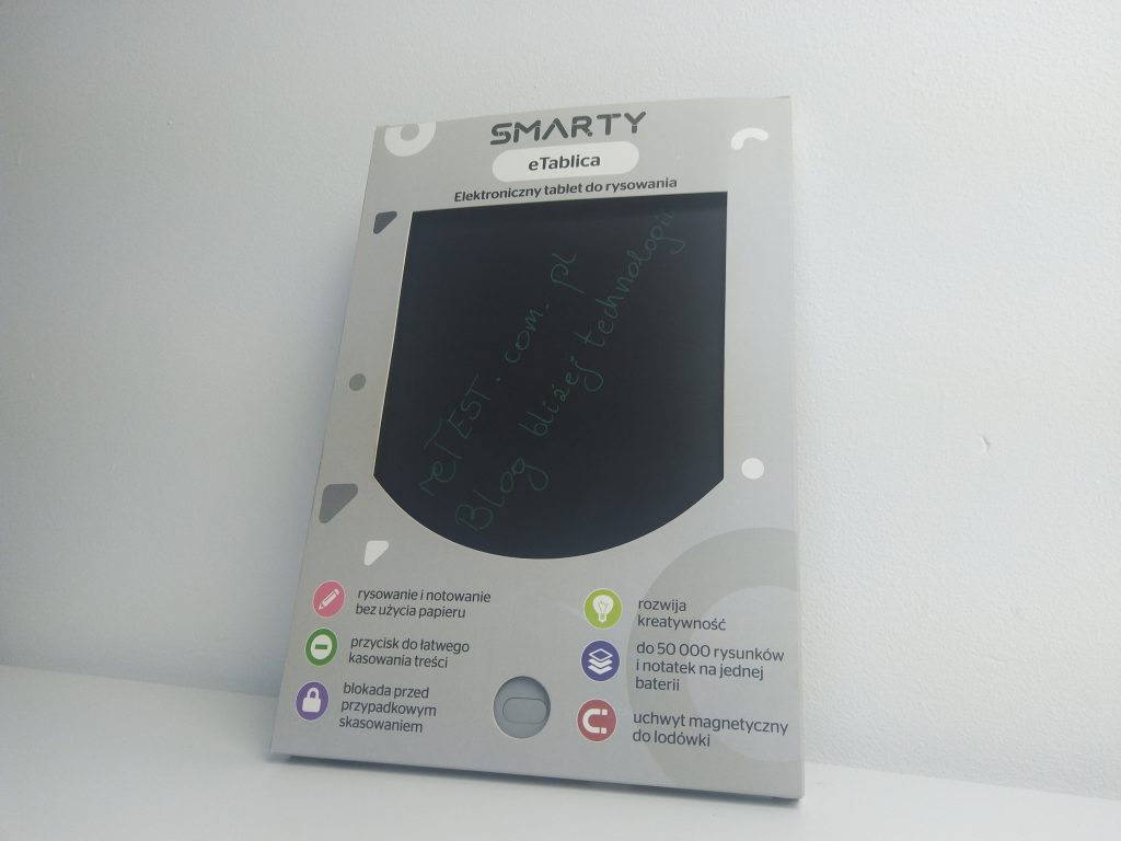 Elektroniczny tablet do rysowania z Biedronki | eTablica SMARTY 18 IMG 20181106 103105