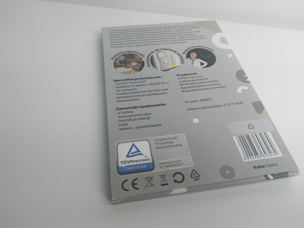 Elektroniczny tablet do rysowania z Biedronki | eTablica SMARTY 20 IMG 20181106 103128