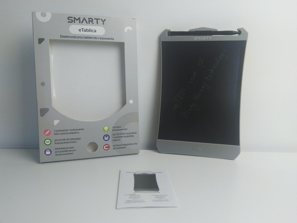 Elektroniczny tablet do rysowania z Biedronki | eTablica SMARTY 22 IMG 20181106 103324