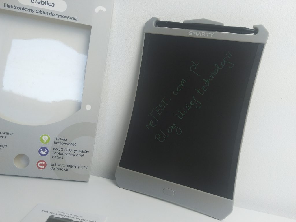 Elektroniczny tablet do rysowania z Biedronki | eTablica SMARTY 24 IMG 20181106 103332