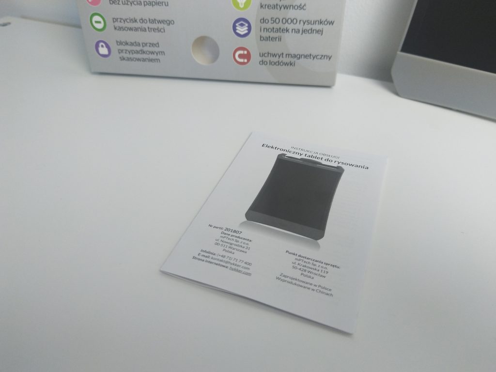 Elektroniczny tablet do rysowania z Biedronki | eTablica SMARTY 26 IMG 20181106 103350
