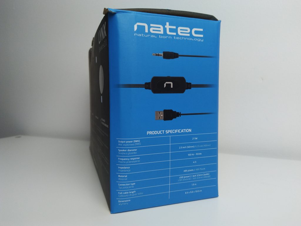 Kompaktowe głośniki 2.0 w śmiesznie niskiej cenie i z dobrym bassem | NATEC LYNX 20 IMG 20181117 173836