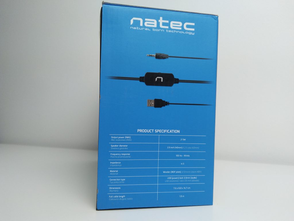 Drewniane głośniki 2.0 od NATEC za ... 30zł | NATEC PANTHER 20 IMG 20181117 174731