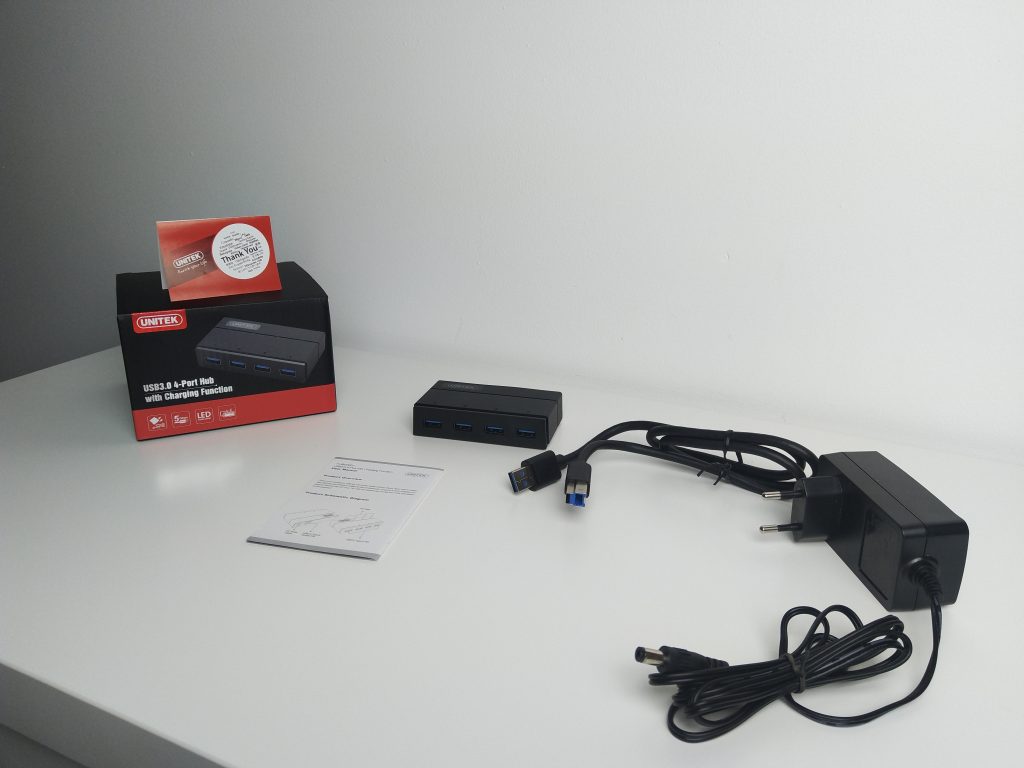 Aktywny HUB 4x USB 3.0 z funkcją ładowania | UNITEK Y-HB03001 22 IMG 20181117 183102