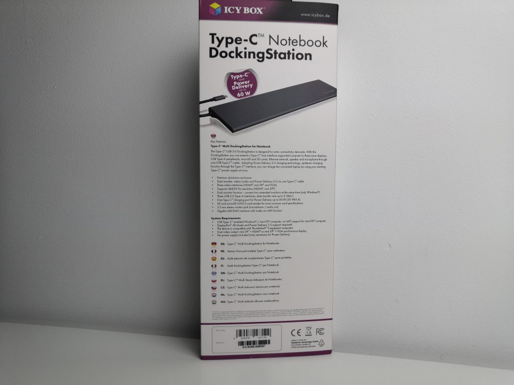 Solidna stacja dokująca na złączu USB typu C z masą portów | ICY BOX IB-DK2102-C 20 IMG 20181121 171930