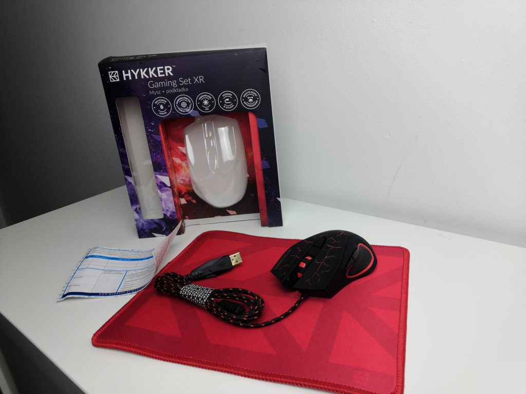 Mysz LED + podkładka Gaming Set XR od HYKKER 72 IMG 20181201 101634