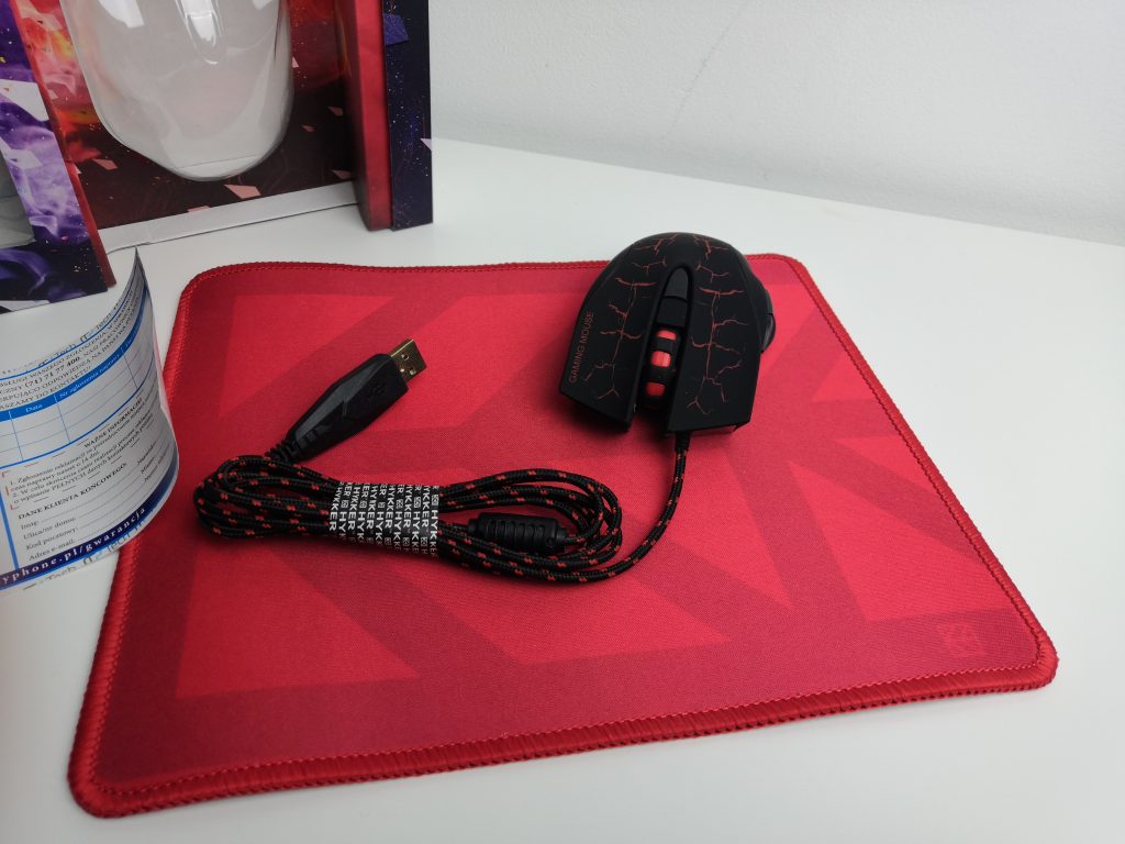 Mysz LED + podkładka Gaming Set XR od HYKKER 34 IMG 20181201 101641