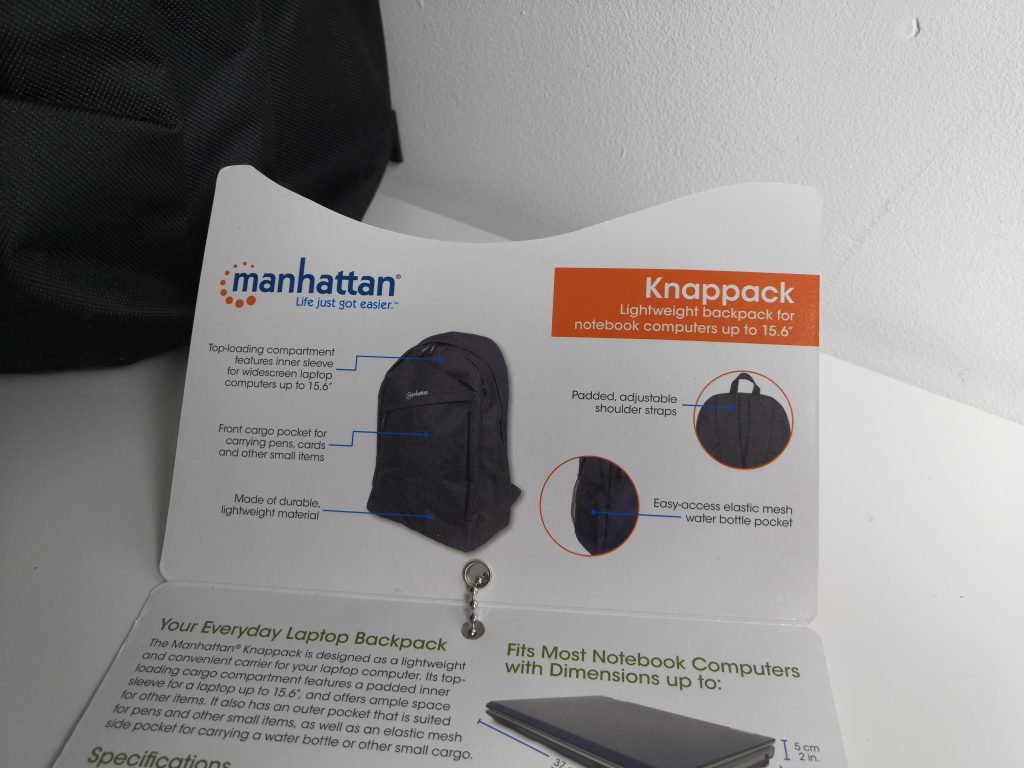 Plecak na laptopa Manhattan Knappack 15.6'' 30 IMG 20181201 104416