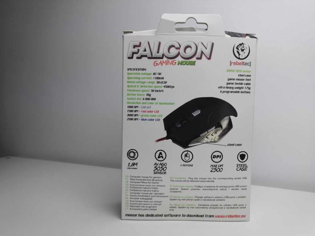 Stalowa myszka dla gracza? | Rebeltec FALCON 18 IMG 20181209 155327