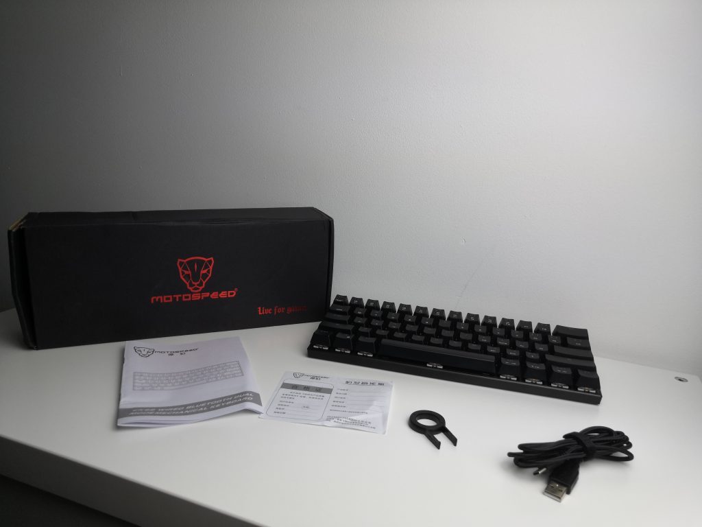 Bezprzewodowa klawiatura mechaniczna w dobrej cenie | MOTOSPEED CK62 OUTEMU BLUE 20 IMG 20181209 163142
