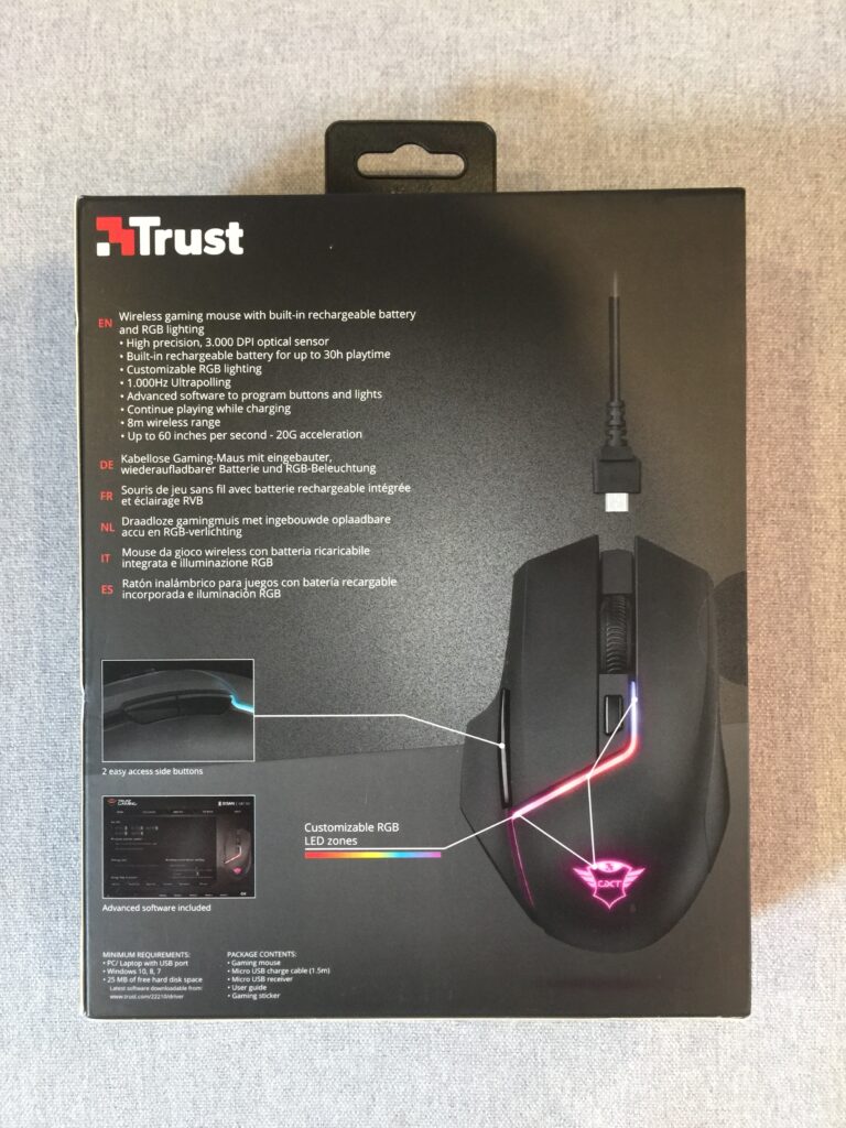 Myszka bezprzewodowa dla graczy! Trust DISAN GXT 161 18 2 scaled