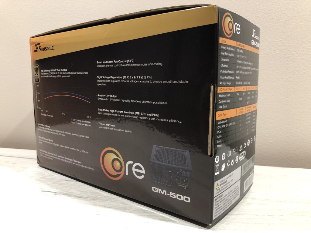 Zasilacz Seasonic Core GM-500 18 IMG 6290 scaled