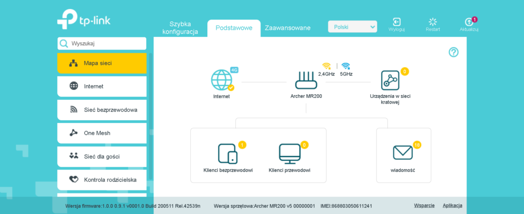 Bezprzewodowy router 4G LTE i trochę test internetu mobilnego... 52 mr200 mapasieci