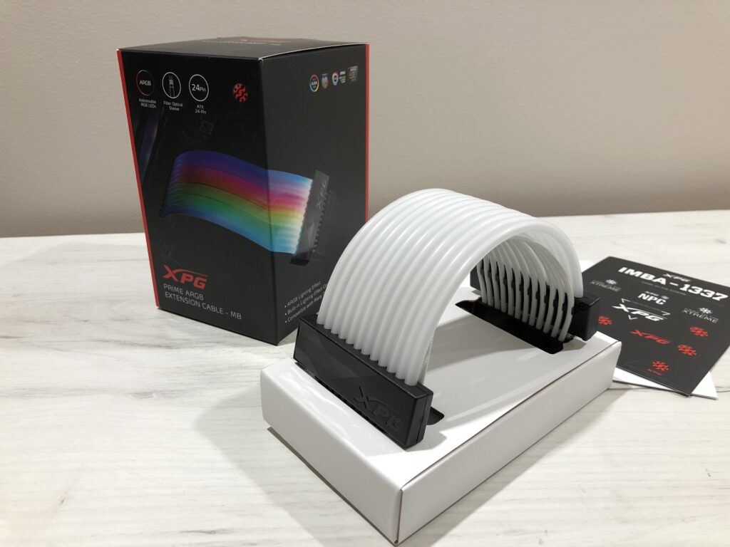 XPG Prime ARGB Extension Cable - MB i VGA 22 IMG 6477 scaled