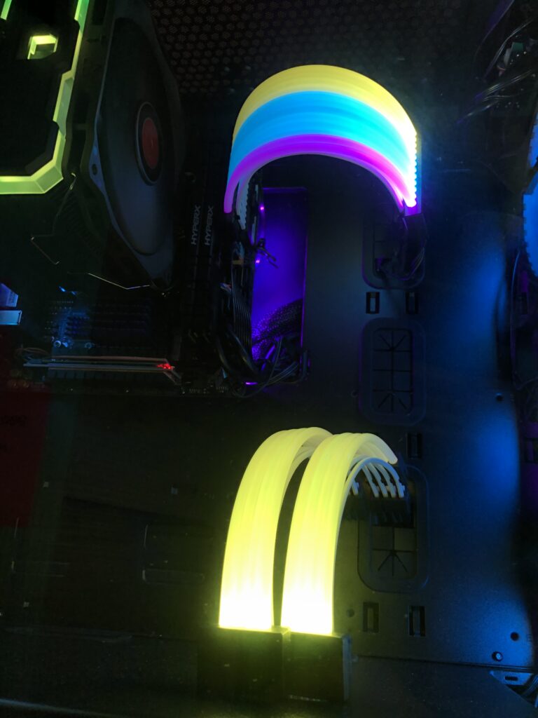 XPG Prime ARGB Extension Cable - MB i VGA 44 IMG 6498 scaled