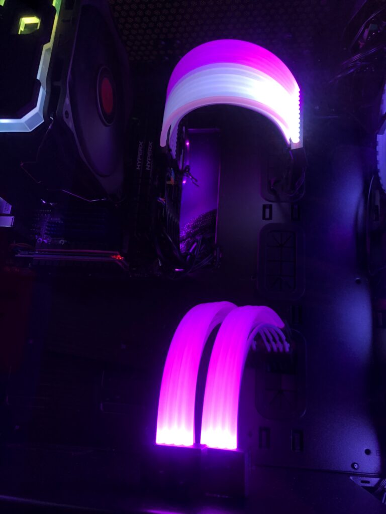 XPG Prime ARGB Extension Cable - MB i VGA 46 IMG 6499 scaled