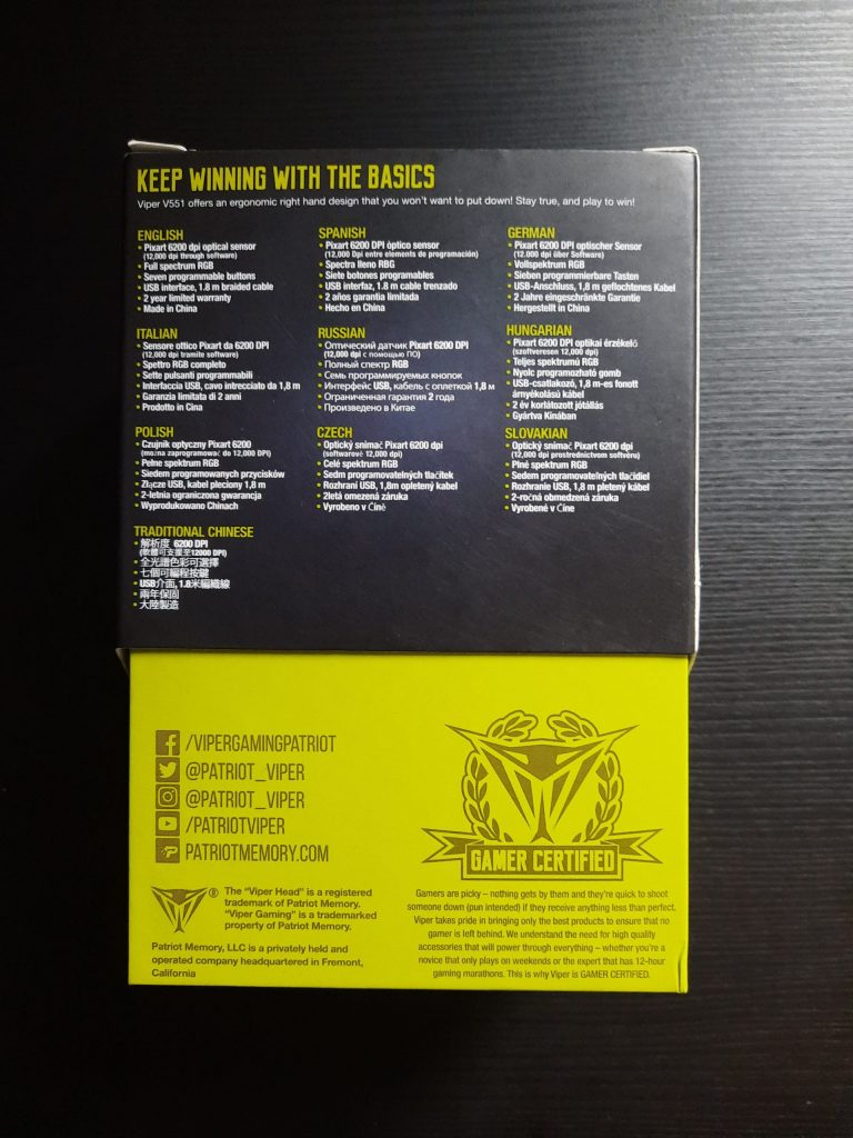 Patriot Viper V551 - budżetowy gamingowy gryzoń 24 20210702 170510 scaled e1625475642682