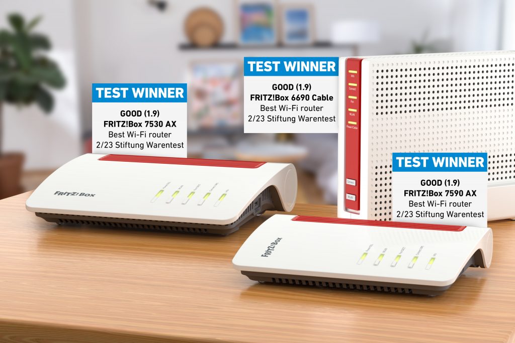 Pięć urządzeń FRITZ! na czołowych lokatach w niezależnym teście porównawczym "Stiftung Warentest" 16 17291796e59fbfc8864b93130d7aeddc