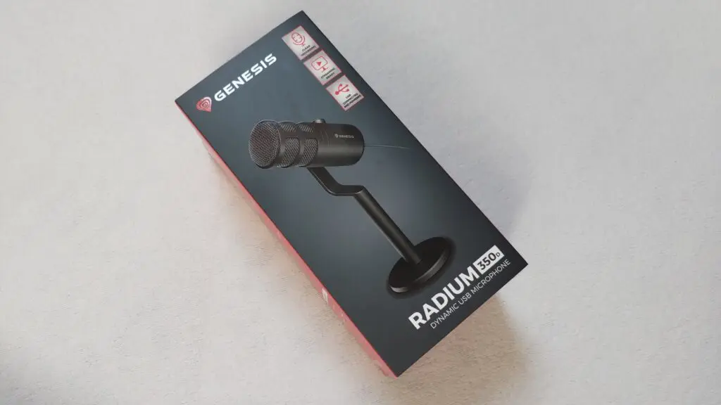 Genesis Radium 350D – jakość jest genialna! 18 front pudełka mikrofonu