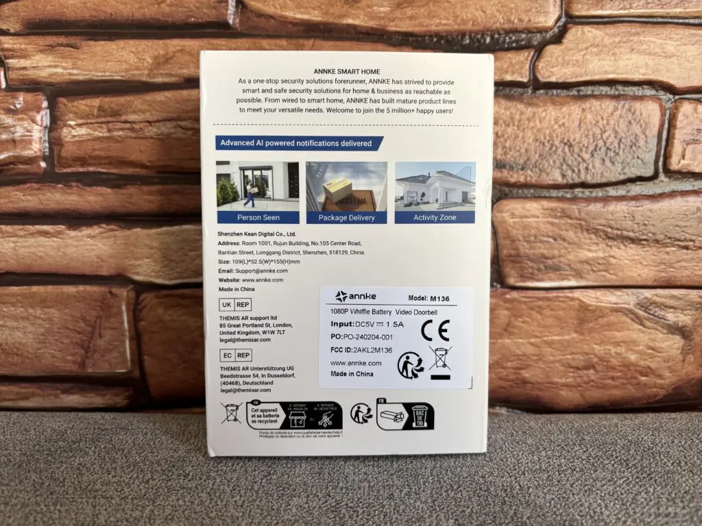 Smart dzwonek Annke Whiffle 18 IMG 8572