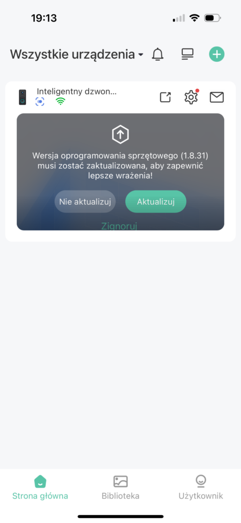 Smart dzwonek Annke Whiffle 82 Konfiguracja