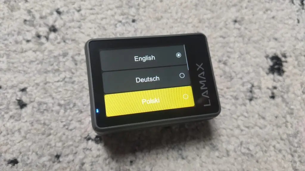 Lamax X5.2 – kamerka sportowa z masą akcesoriów 32 wybór języków