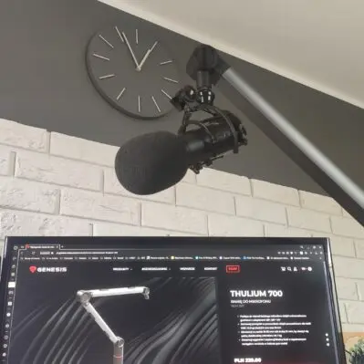 Genesis Thulium 700 i 500 – ramiona do każdego biurka 21 ramię mikrofonowe