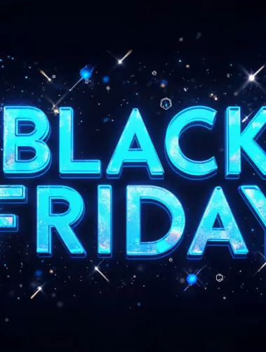 black friday sales sign neon light
