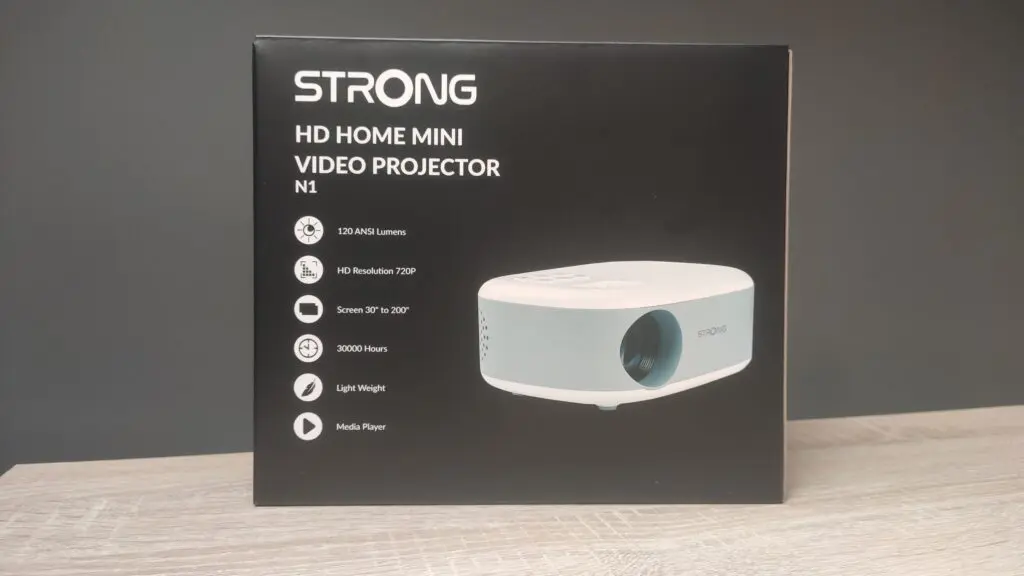 Strong N1 – fenomenalny mały projektor 16 Strong N1 pudełko
