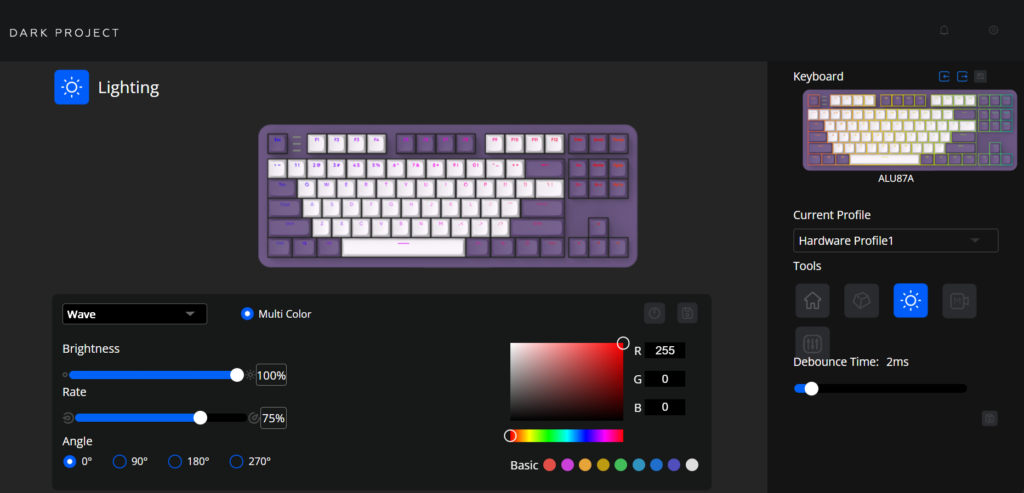 Dark Project ALU87A Violet – przyjemna klawiatura z kilkoma minusami 40 ss2