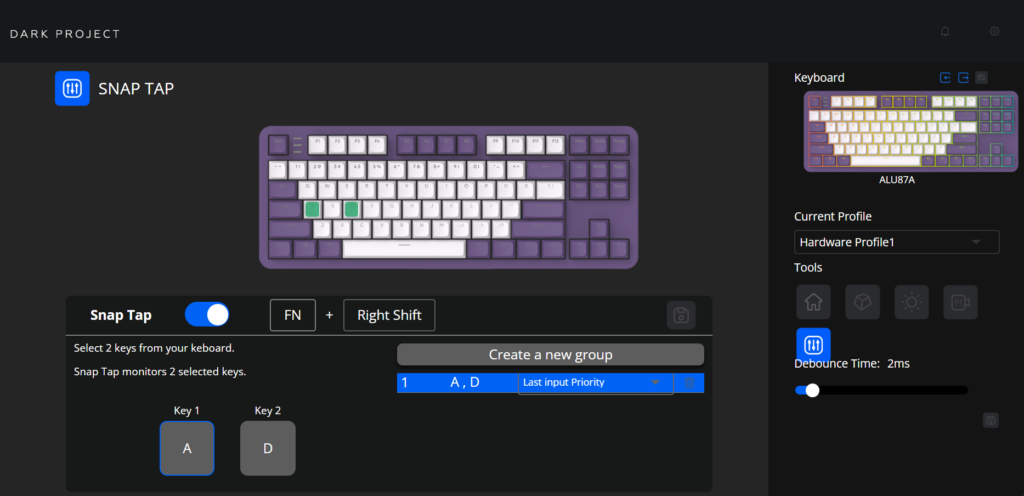 Dark Project ALU87A Violet – przyjemna klawiatura z kilkoma minusami 42 ss3