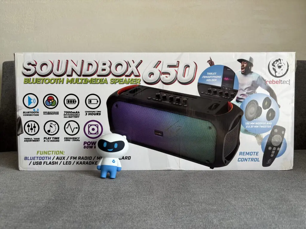 Rebeltec SoundBox 650 – Potężny Głośnik Bluetooth 80W z Funkcją Karaoke i TWS 16 IMG 0792