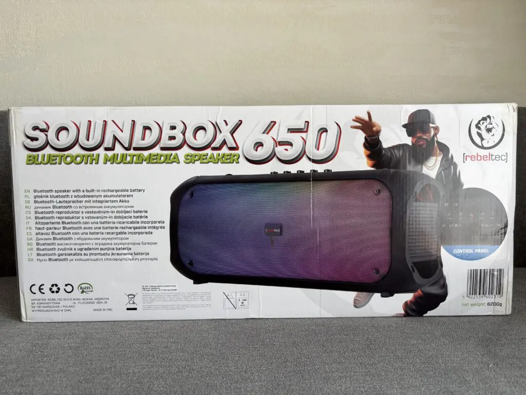 Rebeltec SoundBox 650 – Potężny Głośnik Bluetooth 80W z Funkcją Karaoke i TWS 20 IMG 0794