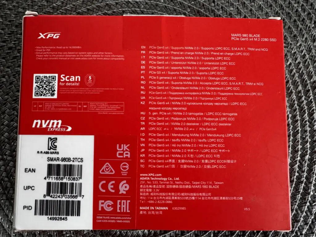 Test dysku SSD XPG MARS 980 BLADE 2 TB — Gen5 w rozsądnej cenie 18 IMG 3063