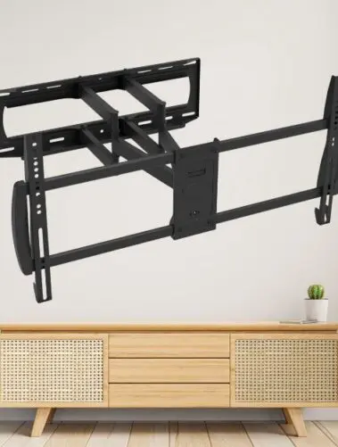 Uchwyt do TV Montis MT162 Denali na tle pokoju telewizyjnego
