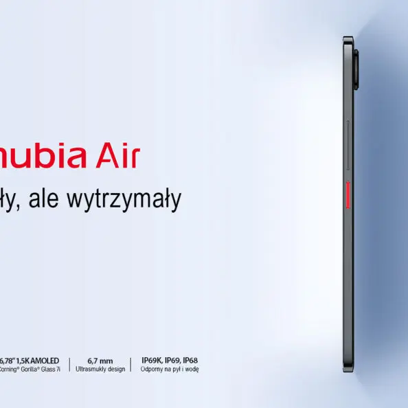 nubia Air smukly i solidny