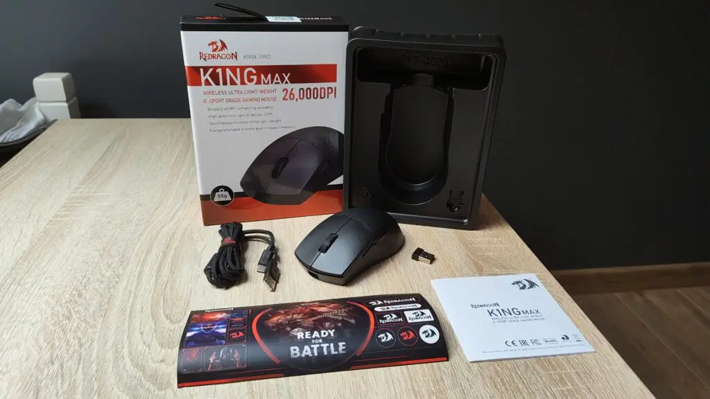 Redragon M918 K1NG PRO MAX zawartość opakowania