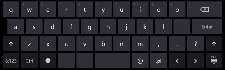 Automatyczne wyświetlanie się klawiatury dotykowej w Windows 10